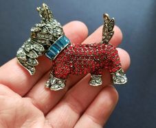 Scottish Terrier Brooch Pin Schnauzer Dog