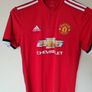 2017 adidas man utd home Size medium ptp 21" in excellent condition Image 5