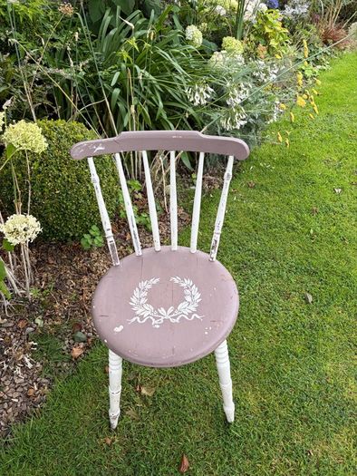 2 pine chairs