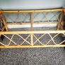 Vintage Rattan Bamboo coffee table and display stand Image 4