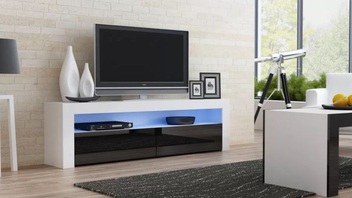 LED Light TV Stand Living Room Furniture