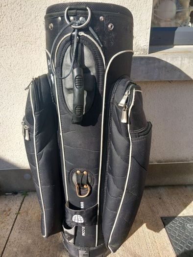 A selection of golf bags