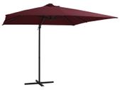 Cantilever Umbrella with LED lights Bordeaux Red 250x250 cm