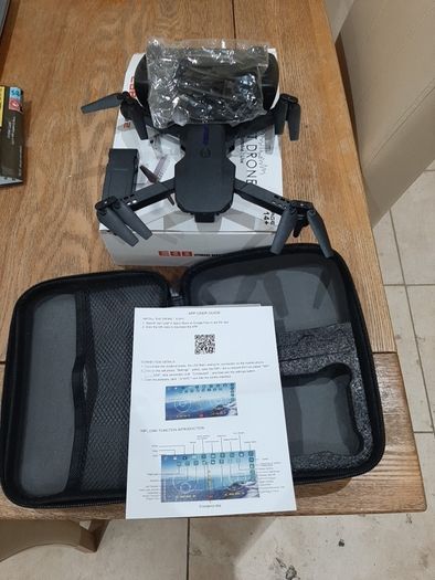 Pocket Drone ready to Fly. Wide angle 720p camera HD Shooting. Portable. Spare battery