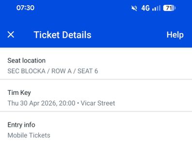 Tim Key - 2 tickets - 30th April 2026