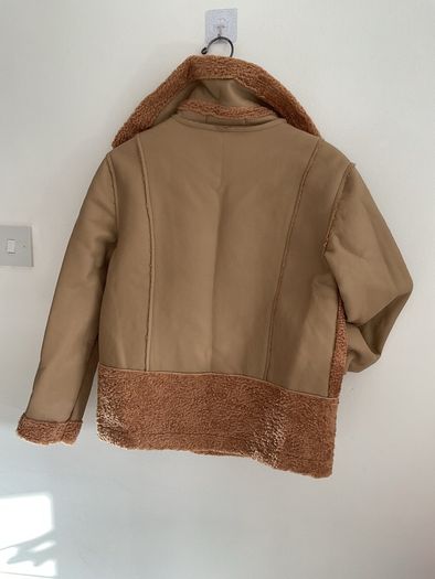 jacket  Bnwt size small baloot brand biker style tan jacket