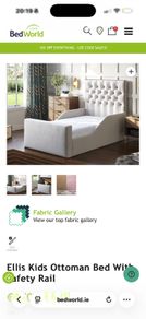 Kids Ottoman Bed With Safety Rail
