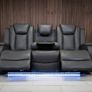 3 Seater Ashbyrne Electric Leather Recliner Sofa Image 3