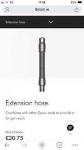 Dyson extension hose