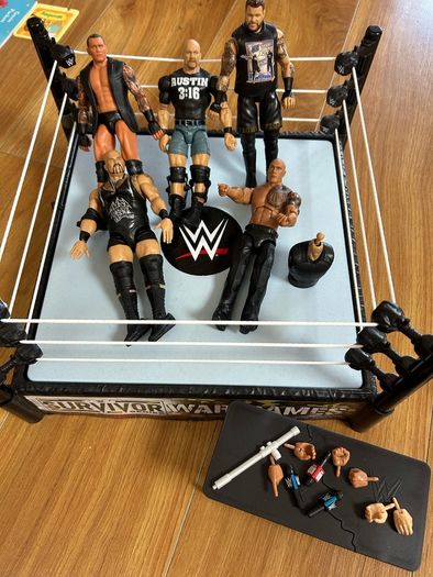 WWE arena and figures