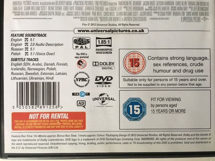 American Pie 4: Reunion [2012] [Movie DVD]