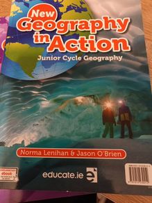 Geography textbook and portfolio with E book