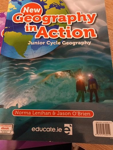 Geography textbook and portfolio with E book
