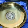 ILIAS LALAOUNIS Solid Silver 925 and Brass Alexander the Great Dish Bowl. Stamped Greek Fine Art Jewelry Small Plate. Vintage Decorative Dish. 5,5" Image 3