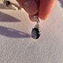 Sterling Silver 925 Navy Blue CZ Necklace Bracelet Earrings Jewelry Set Image 4