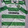 Vintage Celtic FC 1989-1991 Home Shirt Umbro CR Smith - Size Small Mint Image 2