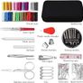 NEW SALE | Sewing Kit with Case, 130 pcs Sewing Supplies for Home Travel and Emergency, Kids Machine, Contains 24 Spools of Thread of 100m, Mending and Sewing Needles, Scissors, Thimble, Tape Measure Image 7