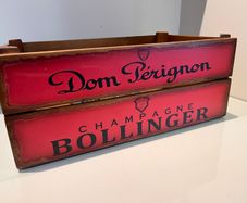 Wooden  Champagne box display Moet / Bollinger