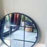 Pair  mirrors black perfect will sell on there own round shaped Image 3