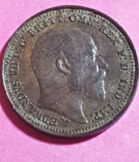 1902 One Third Farthing Edward Vll  Issued For Malta