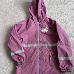 Good condition fleece lined raincoat 6-8 yrs