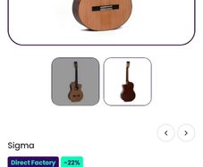 sigma semi acoustic classical guitar