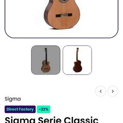 sigma semi acoustic classical guitar