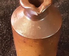 possibly earthenware ink bottle