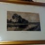 Large Antique Framed Landscape 'The Silvery Morn' Image 3
