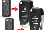 Modified Flip Key Shell For Citroen C2 C4 C5 Berlingo Xsara Picasso Peugeot 306 407 807 Partner