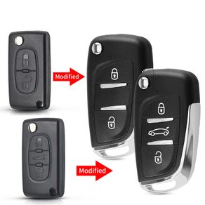 Modified Flip Key Shell For Citroen C2 C4 C5 Berlingo Xsara Picasso Peugeot 306 407 807 Partner