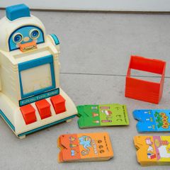 Vintage Toy 1986 Tomy Tomytime Talking Tutor Robot all 50 Cards