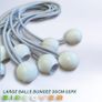Large White Bungee Ball Ties 30cm  Pack of 10 Image 6