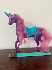 Barbie Dreamtopia Princess Purple Unicorn Pink Hair With Turquoise Saddle