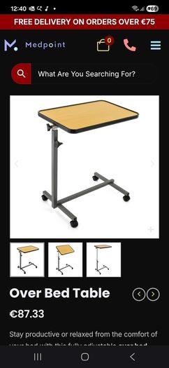 Hospital table
