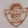 Lovely Old Bone China Hanging Plate. Image 5