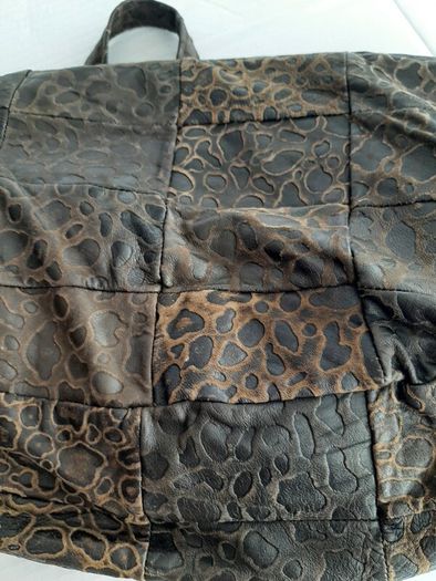 New genuine leather leopard bag