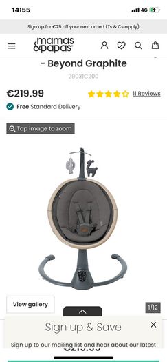 Maxi cosi baby swing