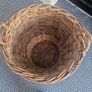 Vintage 1960s Reed weave turf basket large Image 5