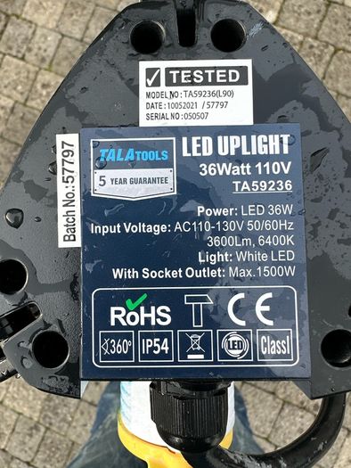 Led light 36 W 110V