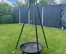 fire pit and bbq