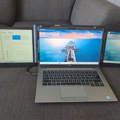 Triple Screen Laptop Extender Dual 13.3" FHD Right Hinge Damaged Screens Working