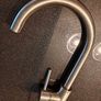 Brushed nickel kitchen mixer tap Image 3