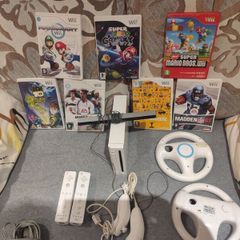 Wii Bundle with Mario Kart, Mario Bros and Mario Galaxy