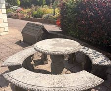 Garden table and seating