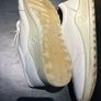 Ecco white womens leather trainers shoes size 38 uk Image 5