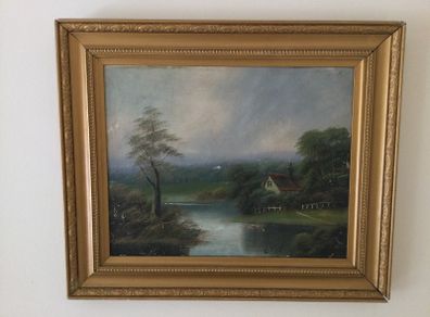 Art - Vintage Oil on Board ( C. Reilly)