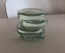 Glass weights for fermenting