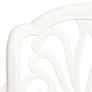 5 Piece Bistro Set Cast Aluminium White Image 7