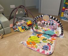 playmat x2 with piano and random baby toys